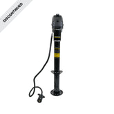 Trailer Valet 2,500 lb electric jack front view – compact power lift for trailers - TVEEJACK